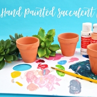 DIY Hand Painted Succulent Pots